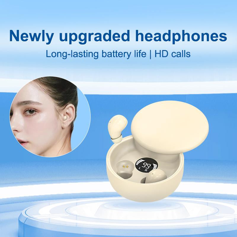 MSHUKCOE Mini Invisible Headphones Bluetooth 5.4 True Wireless In-Ear Earphones Sport Audio Earbud Audifonos Bluetooth Wireless Headphones Noise Cancelling Headphones Gamingheadset